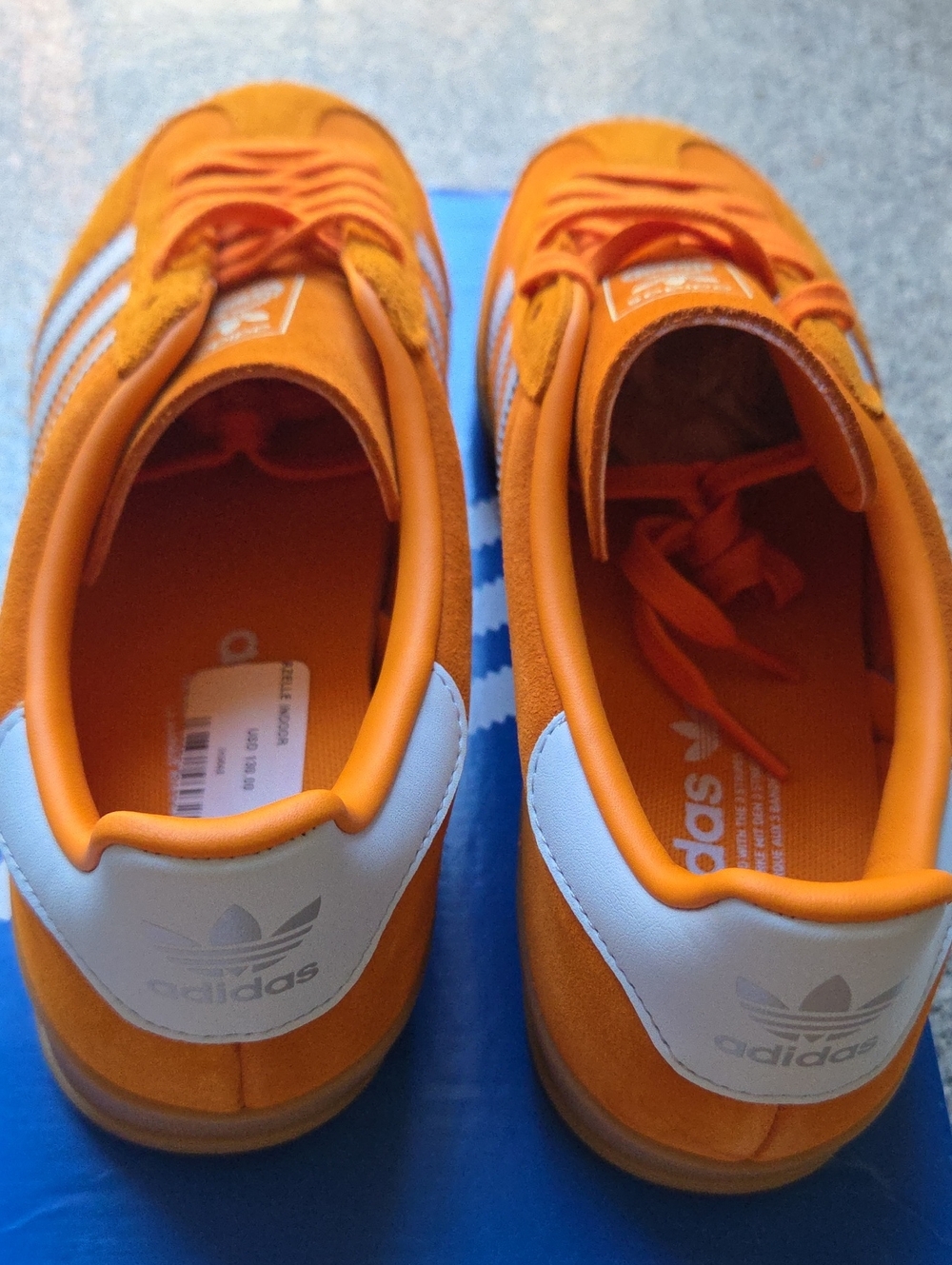 Adidas Orange Gazelle Indoor ​US Men's: 9.5​US Women's: 10.5 NEW - Picture 3 of 8